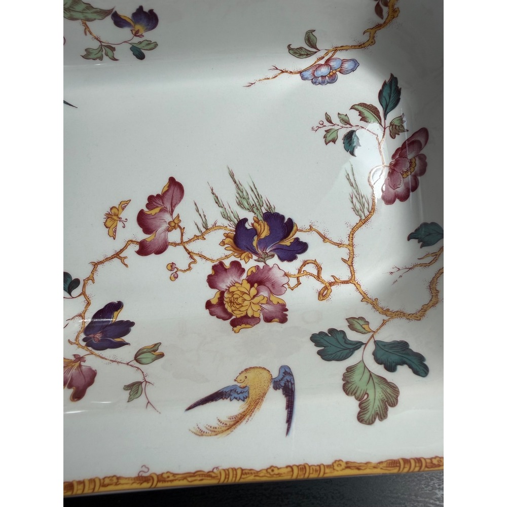 Wedgwood Devon Rose Georgetown Collection Rectangular Vintage Serving Bowl 9.5" - Picture 3 of 9